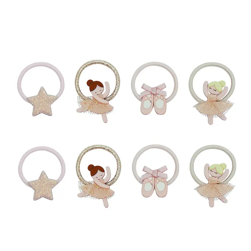 8 hårelastikker, Mini Ballerina