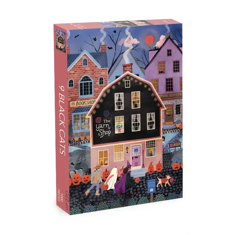 9 Black Cats puslespil 1000 brikker fra Olleo