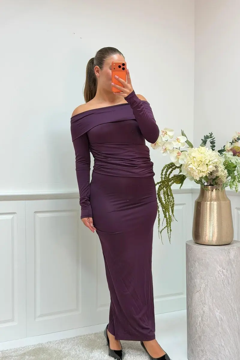 A-bee - Annelise Dress - Plum