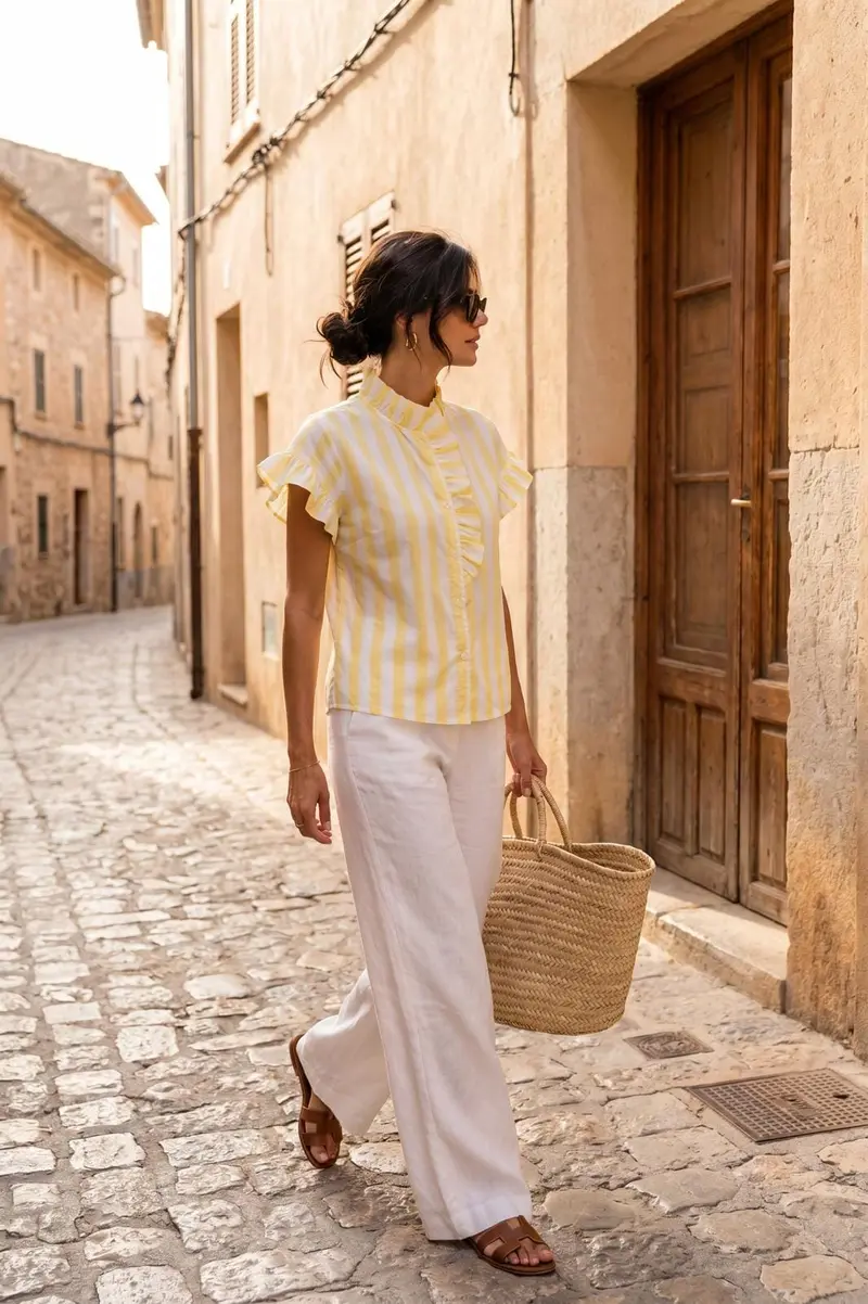 A-bee - Clarinda Blouse - Yellow