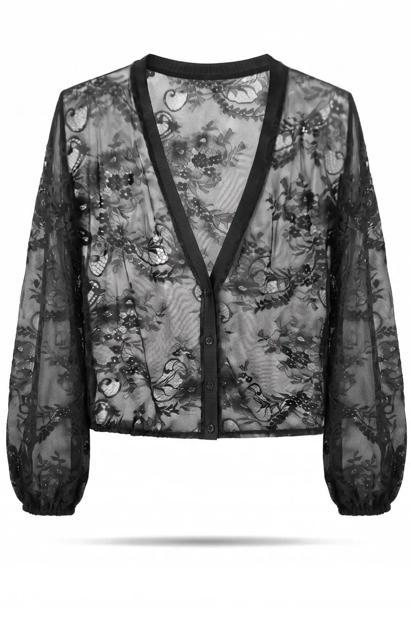 A-Bee - Delilah Cardigan 81549  - Black