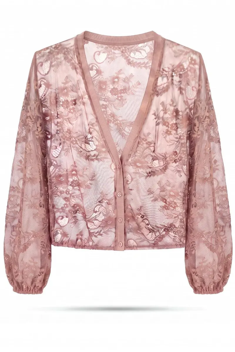 A-Bee - Delilah Cardigan 81549  - Blush Pink