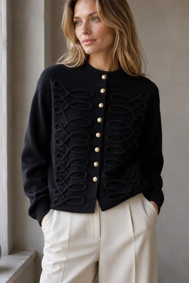 A-Bee - Honora Cardigan - Black