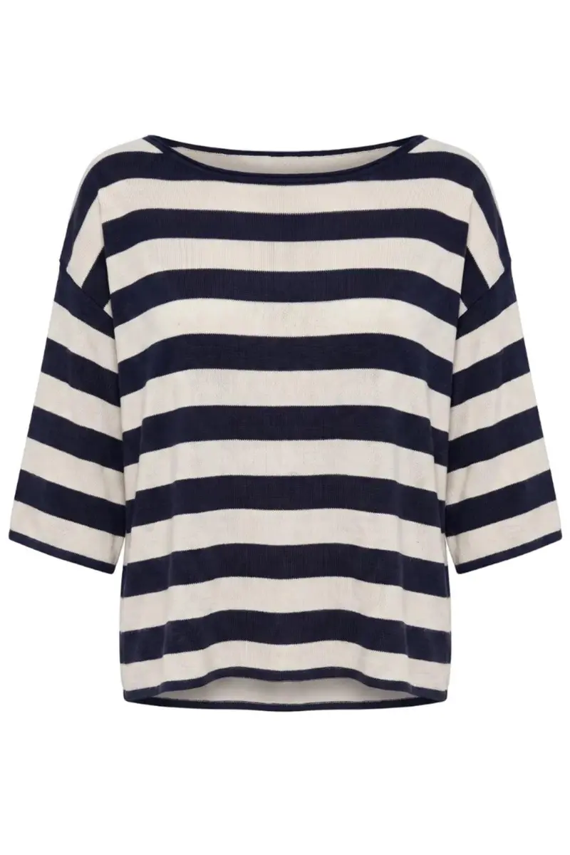 A-Bee - Ivy  70125  - Navy / Off-White Stripe