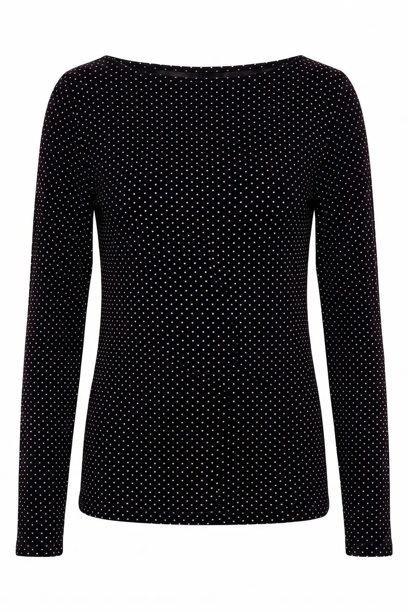 A-Bee - Poppy  97201  - Black With Cream Polka Dot