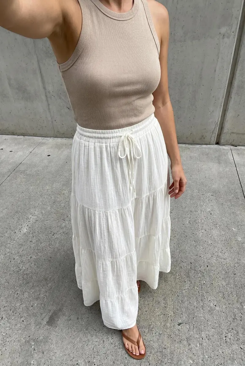 A-bee - Saga Skirt - White