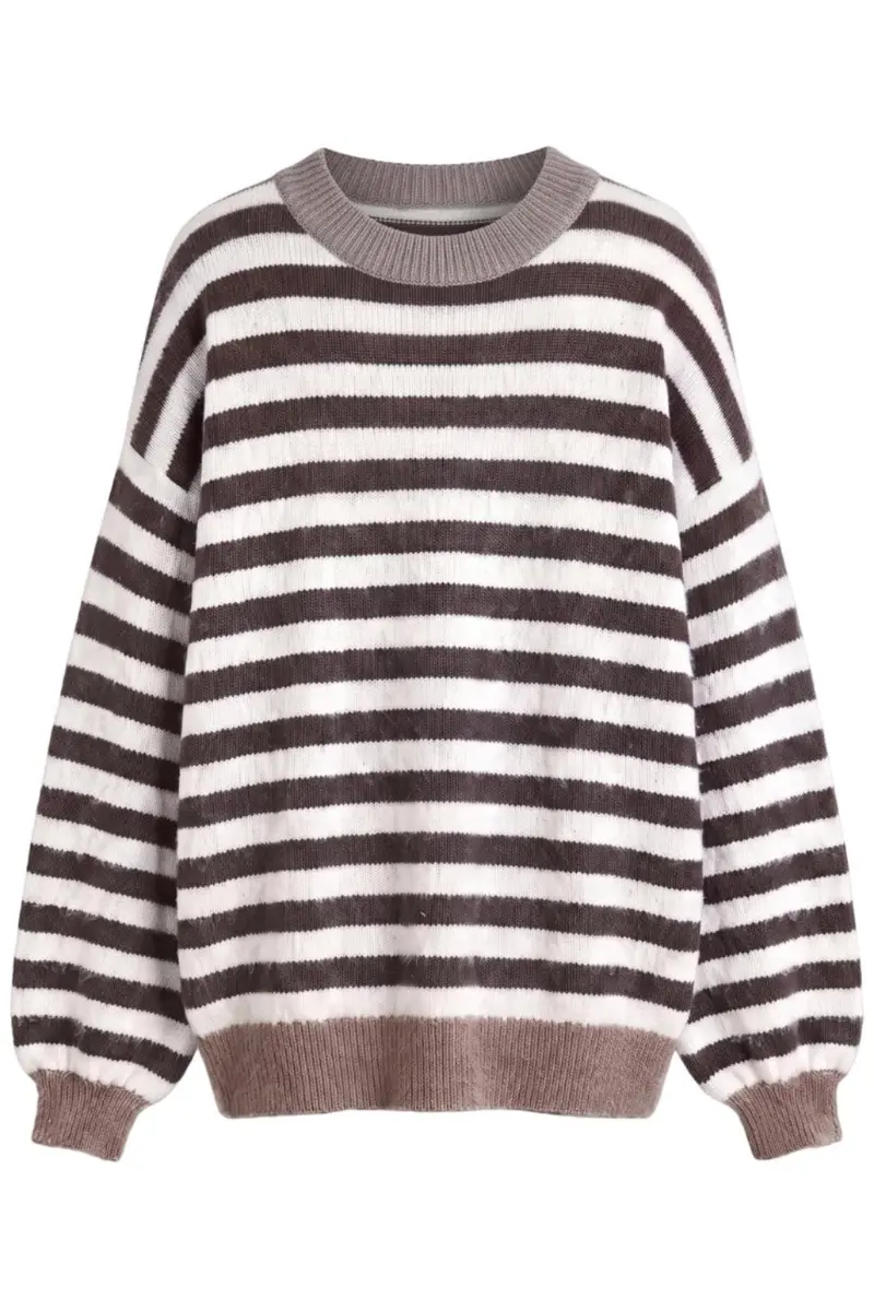 A-Bee - Savannah  W6038  - Brown / Taupe Stripe