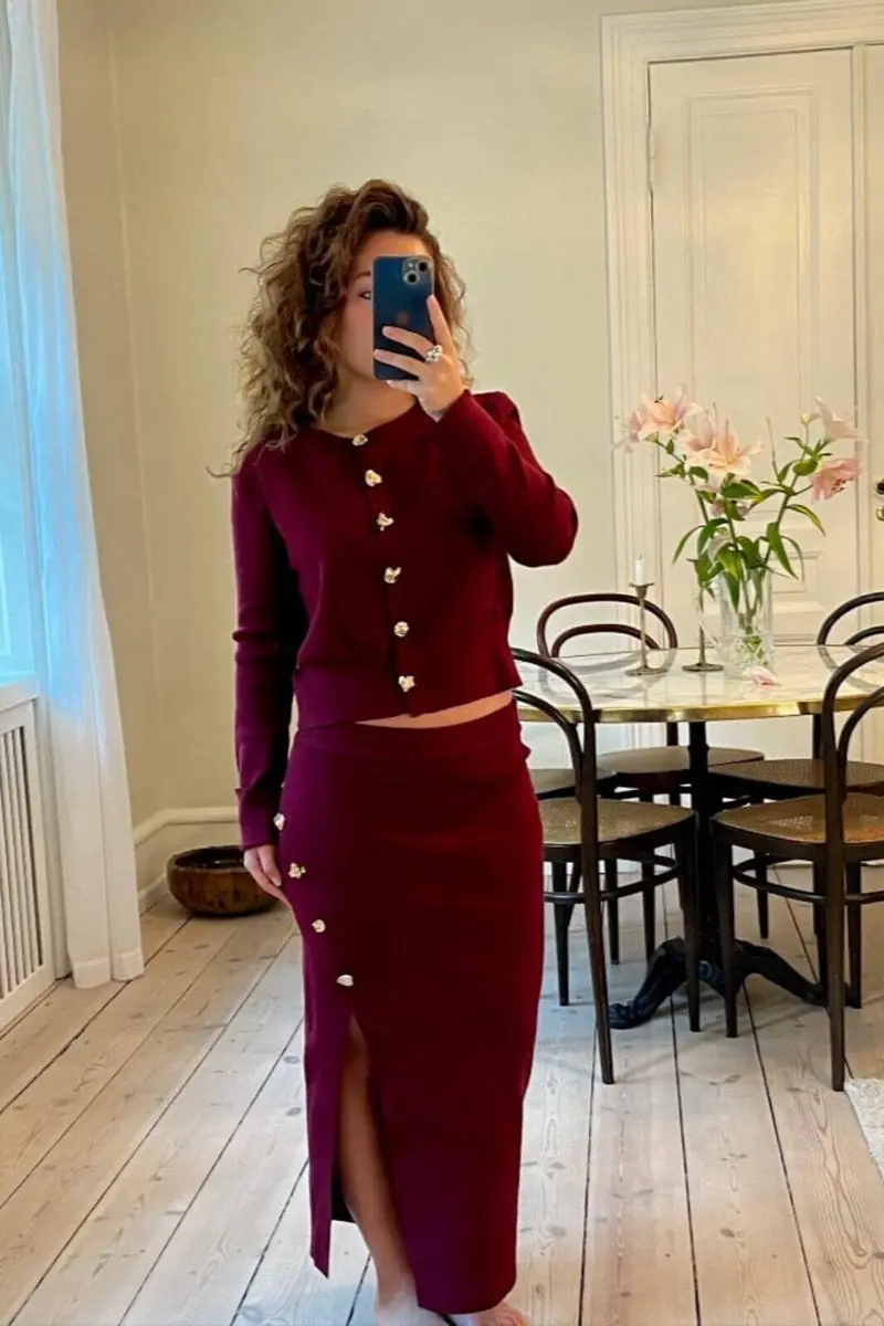 A-bee - Summer Skirt - Burgundy