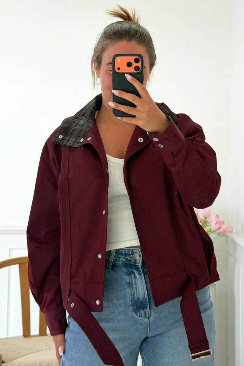 A-Bee - Zuleika Jacket - Burgundy