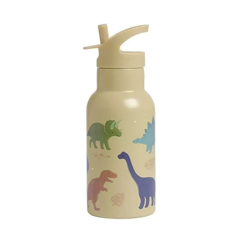 A Little Lovely Company Ståldrikkedunk - 350ml - Dinosaur