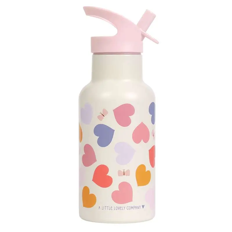 A Little Lovely Company Termo Ståldrikkedunk - 350ml - Hearts