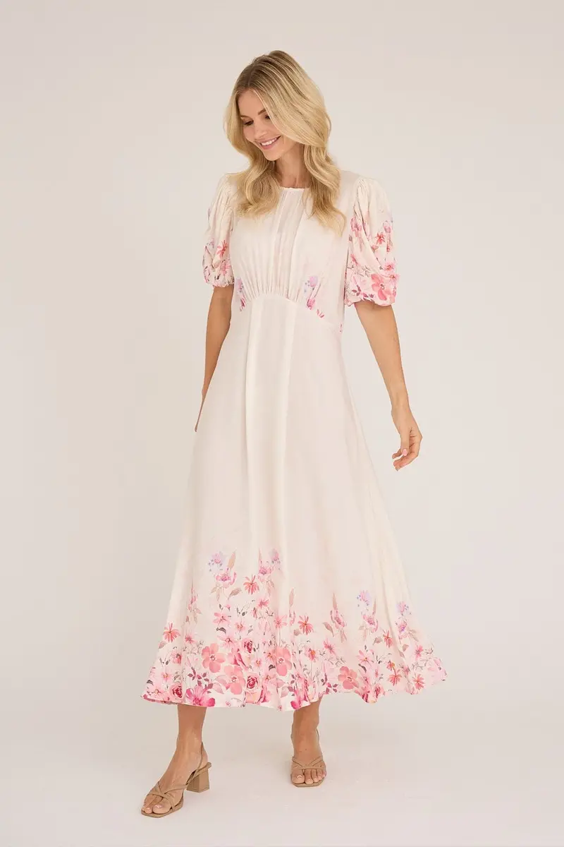 A-View - Botanic Dress AV8141 - 016 - Cream
