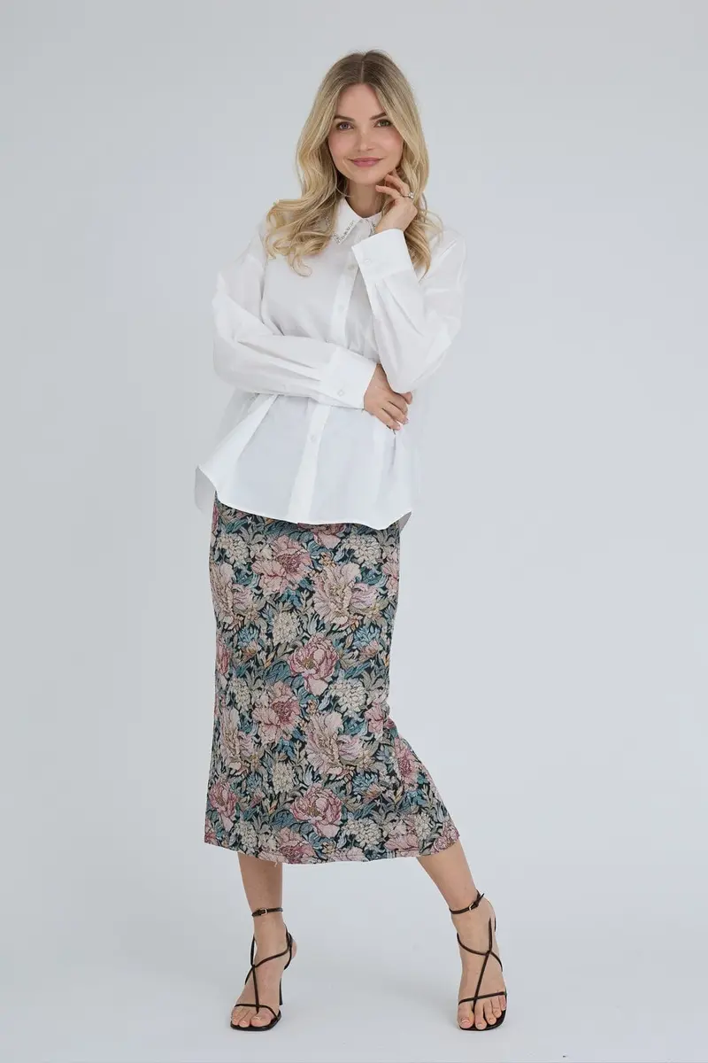 A-View - Brocade Skirt AV9408 - 311 - Sand/Black