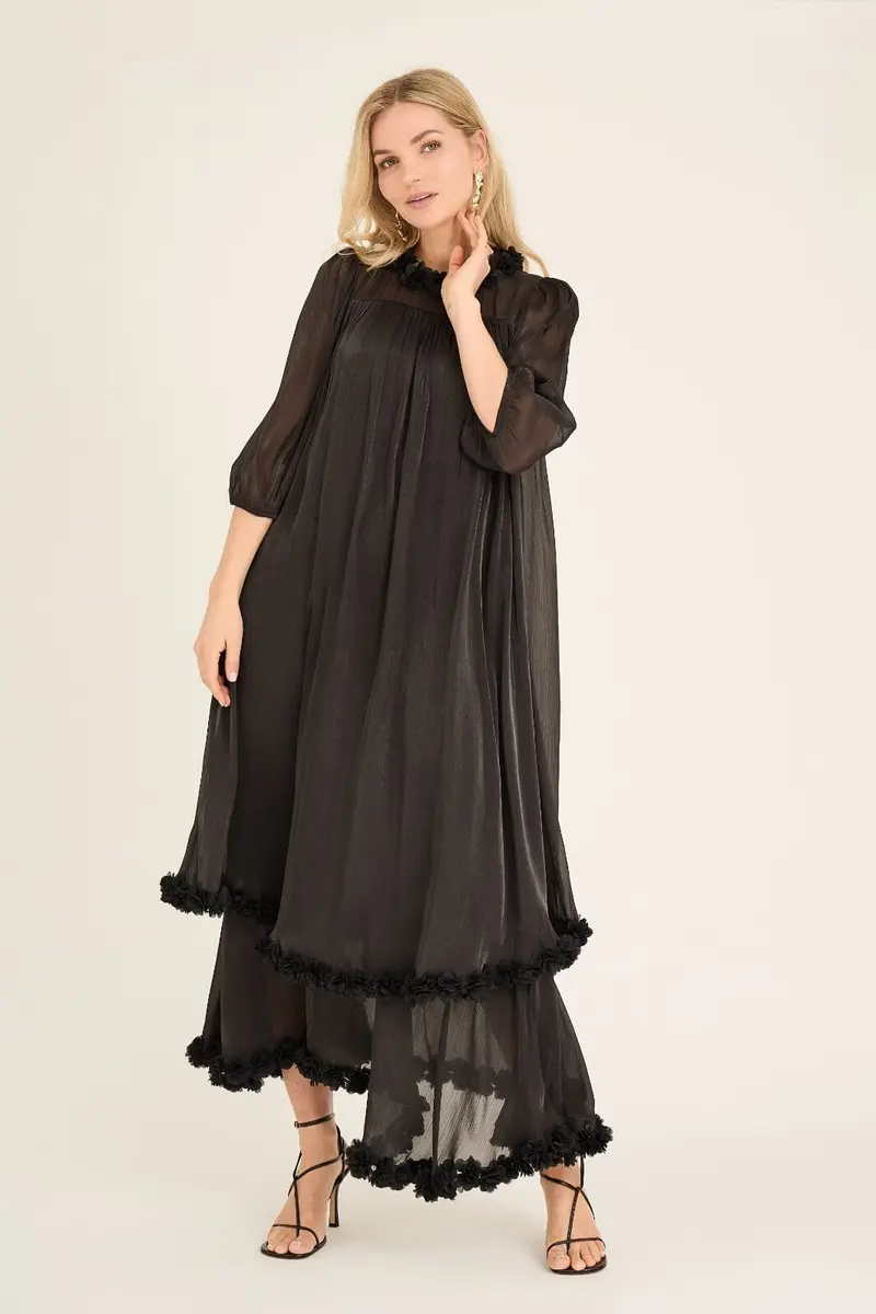 A-View - Daisi Long Dress AV6097 - 999 - Black