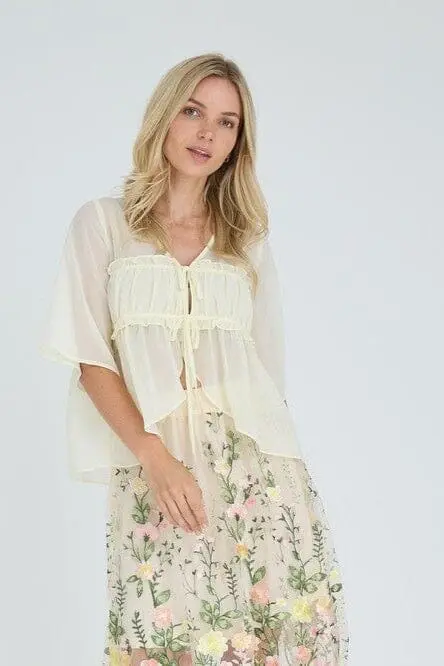 A-View - Eloise Blouse AV8015 - 069 - Pale Yellow