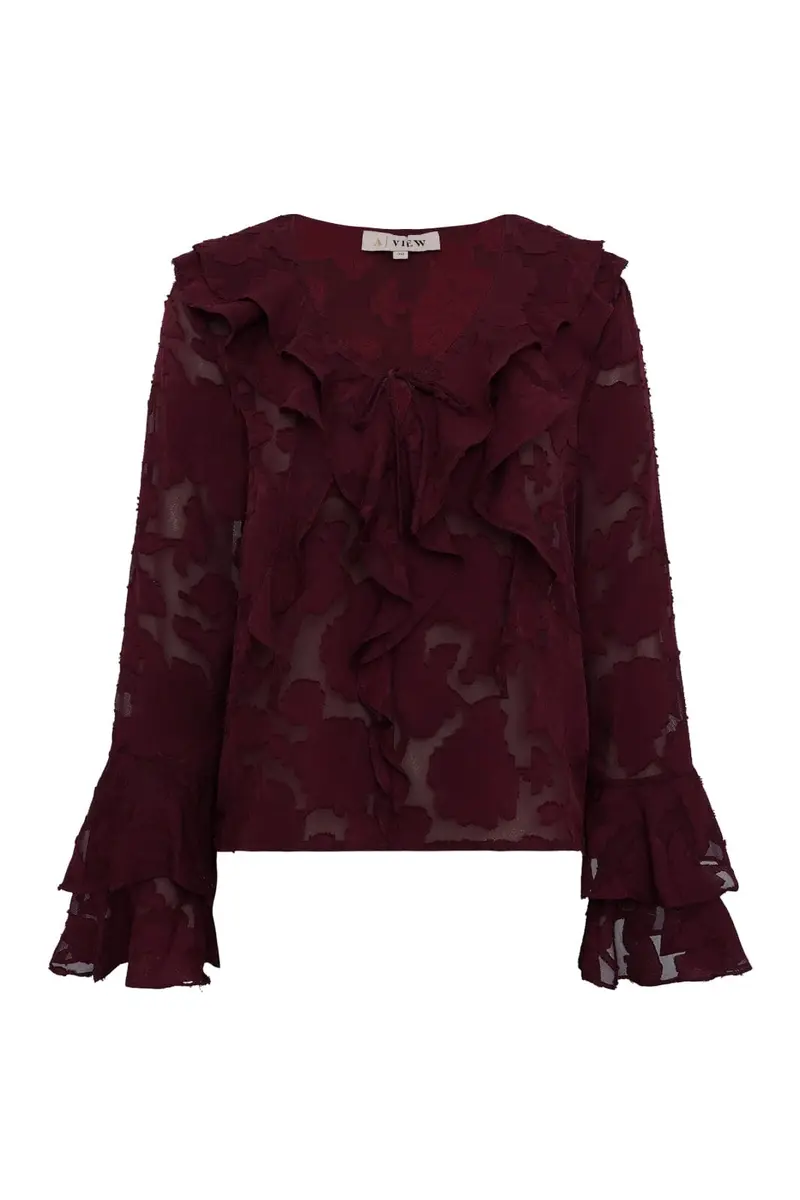A-View - Floretta Blouse AV6090 - 266 - Cabernet