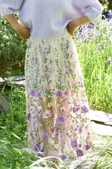 A-View - Fuschia Skirt AV4624 - 180 - Green/Purple