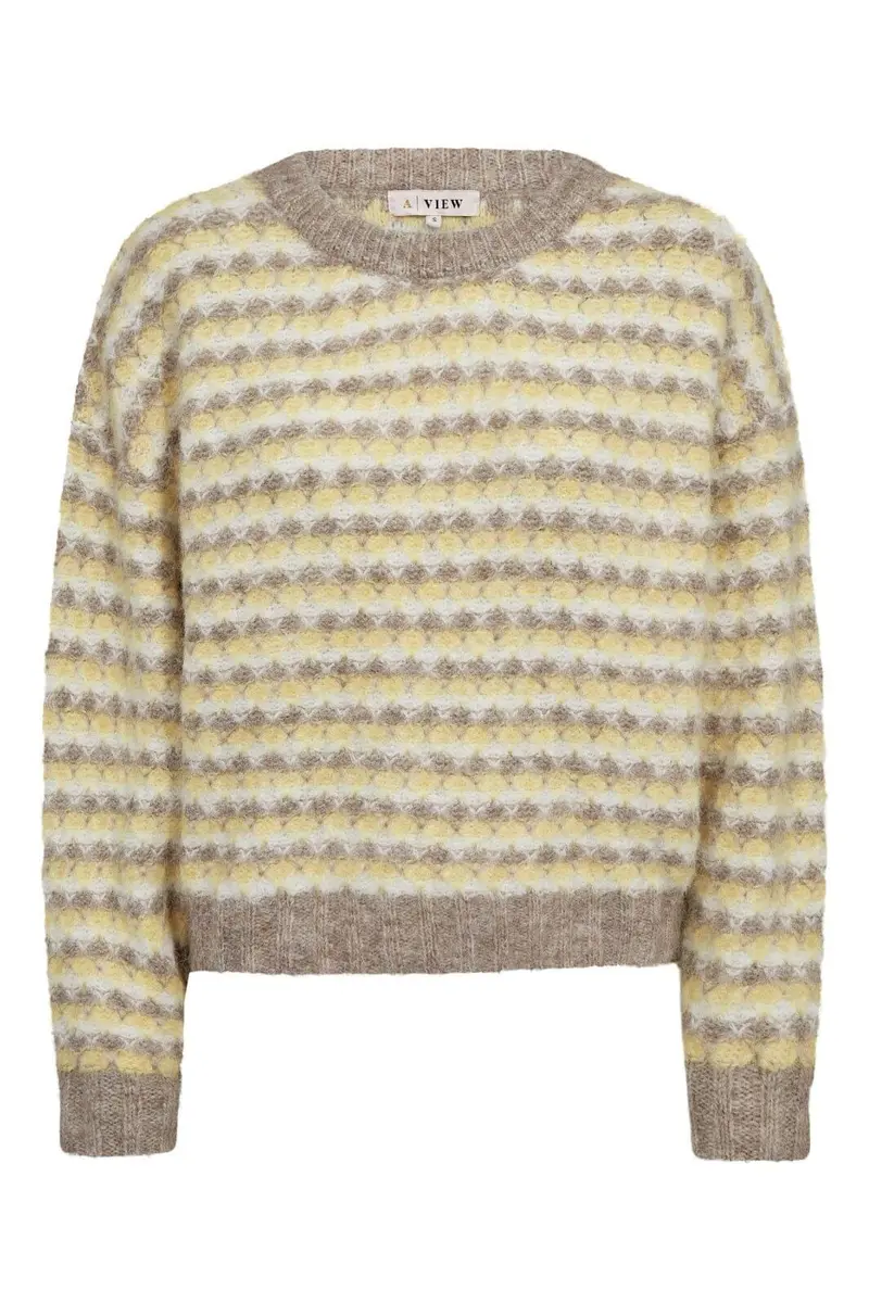 A-View - Sassi Knit Pullover AV7072 - 201 - Sand/Yellow