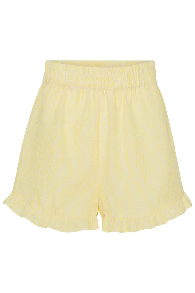 A-View - Sonja Shorts - 123 Yellow/White