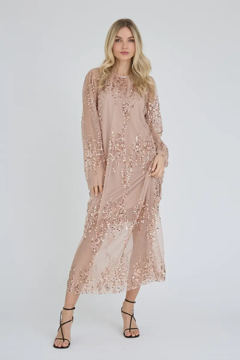 A-View - Ying Dress AV8378 - 316 - Almond