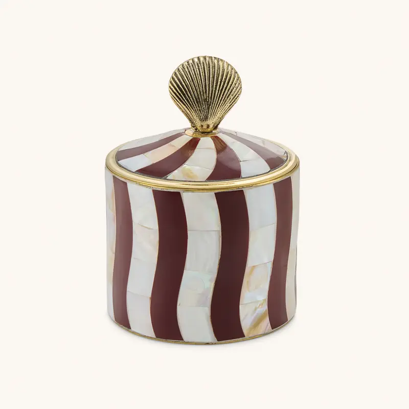 Abby Shell Circus Box Large Burgundy / Smykkeskrin