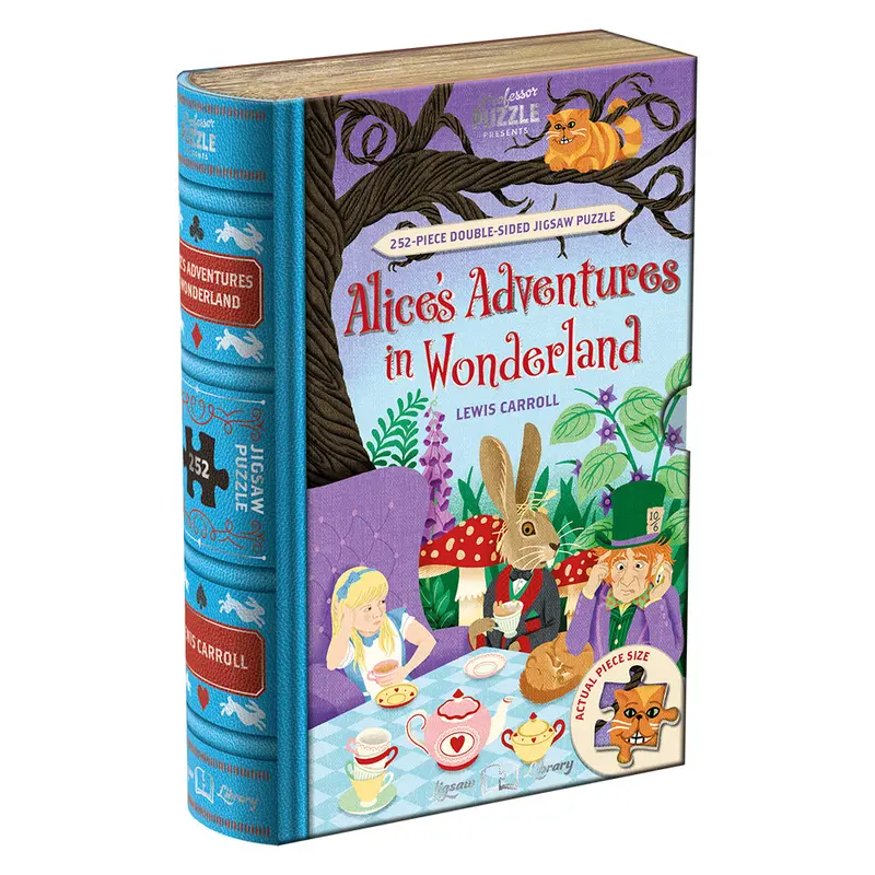 Alice in Wonderland 252 brikker bogpuslespil fra Professor Puzzle