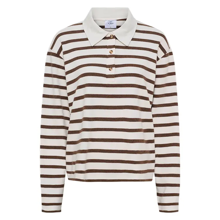 Anny Polo LS Tee | Langærmet Polo | Dame | Bomuld