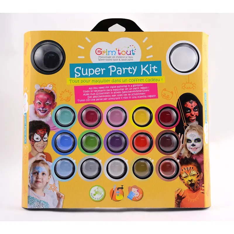 Ansigtsmaling, super party kit