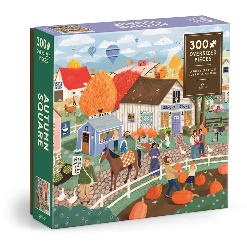 Autumn Square 300 brikker efterårspuslespil fra Galison
