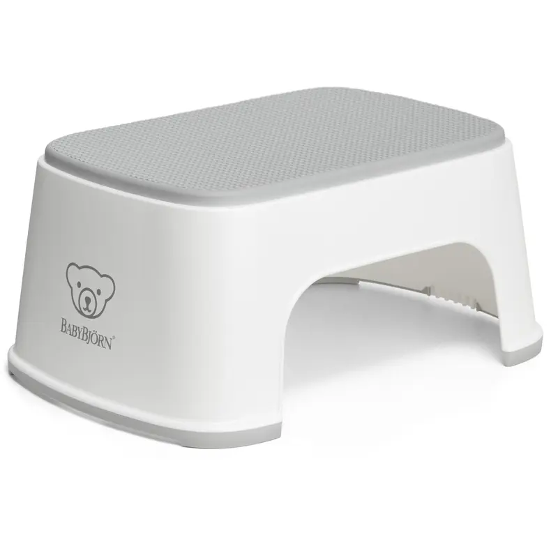 BabyBjörn White/Grey Børnetaburet
