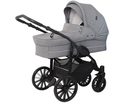 Basson Nordic Lux barnevogn - Light Grey Melange