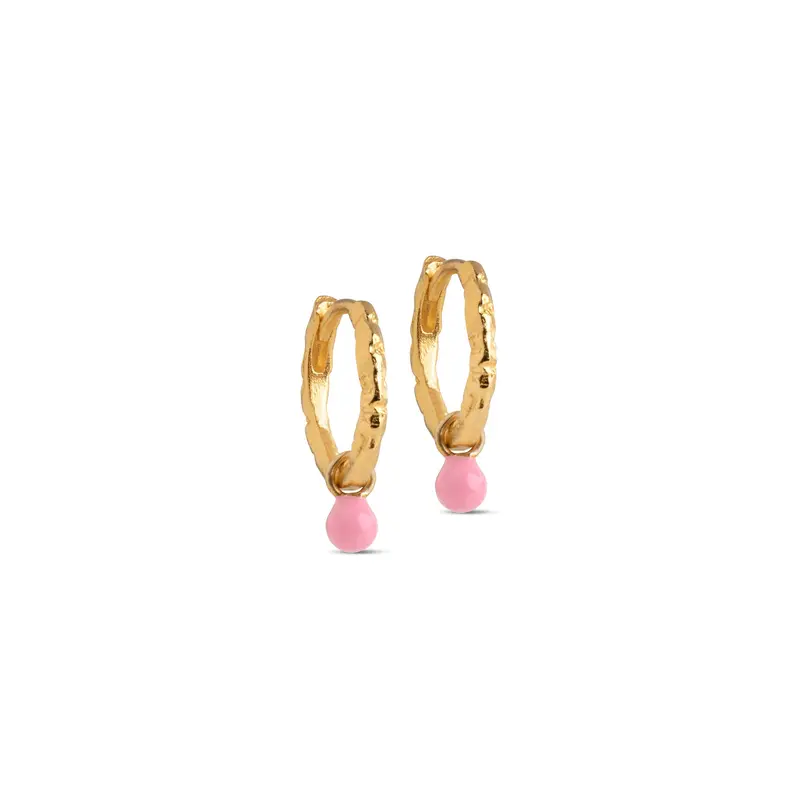 Belle hoops / Light pink