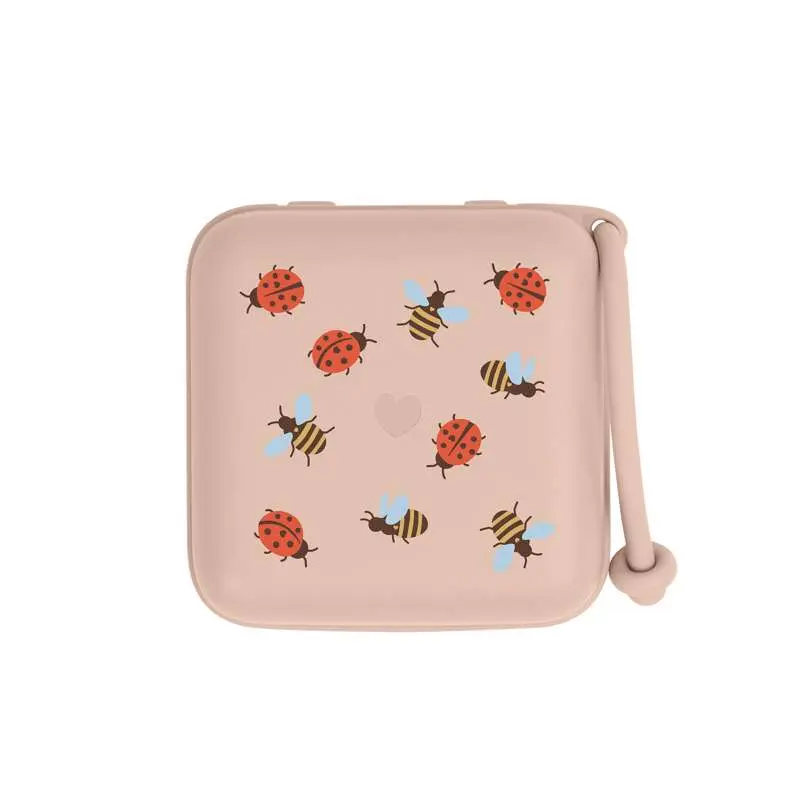 BIBS Accessories - Pacifier Box - Ladybug/Bumblebee Studio - Blush