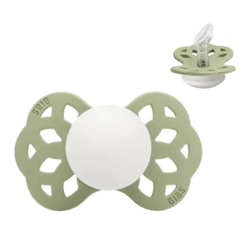 BIBS Anatomisk Infinity Sut - Str. 1 - Silikone - GLOW - Sage