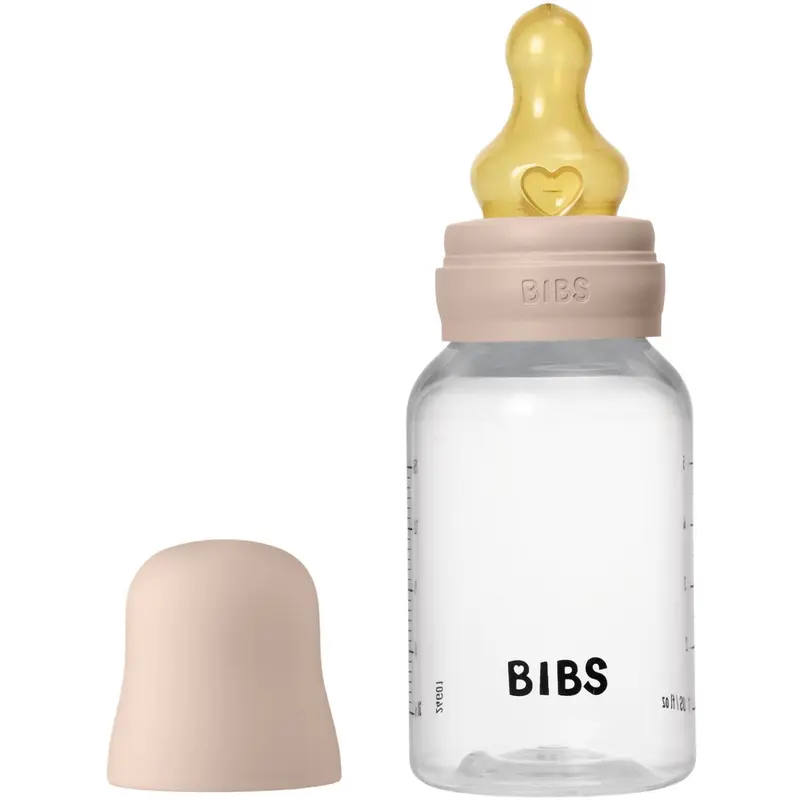 Bibs Blush Baby Flaske Round Latex 1 Pack 150 ml Slow Flow