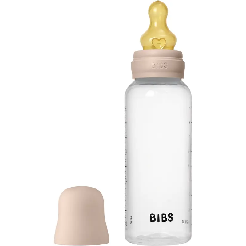 Bibs Blush Baby Flaske Round Latex 1 Pack 270 ml Medium Flow