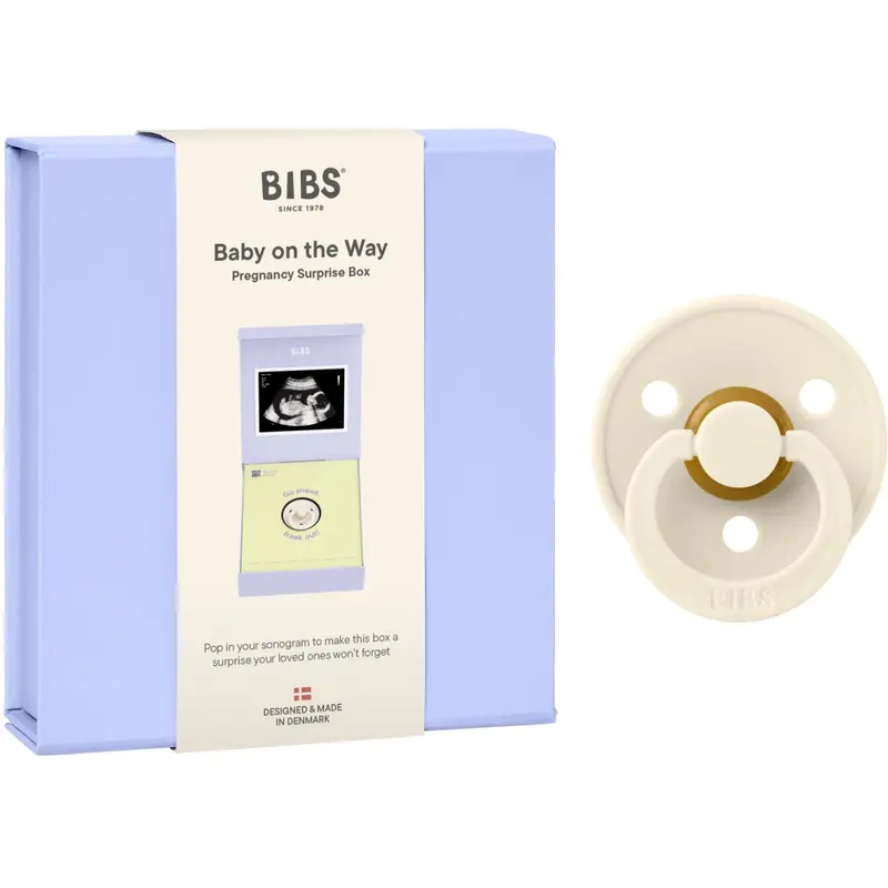 Bibs Ivory Gavesæt Baby On The Way Latex