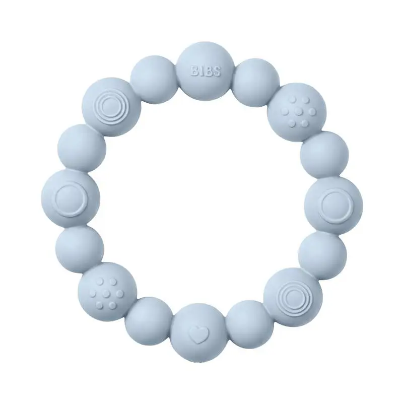 BIBS Play - Bidering m. Runde Kugler - Baby Blue