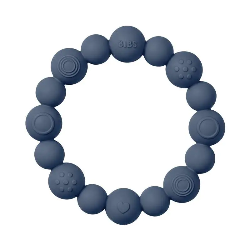 BIBS Play - Bidering m. Runde Kugler - Steel Blue
