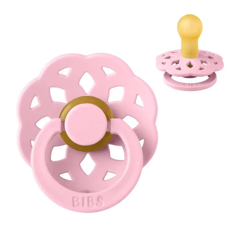 BIBS Rund Boheme Sut - Str. 1 - Naturgummi - Baby Pink