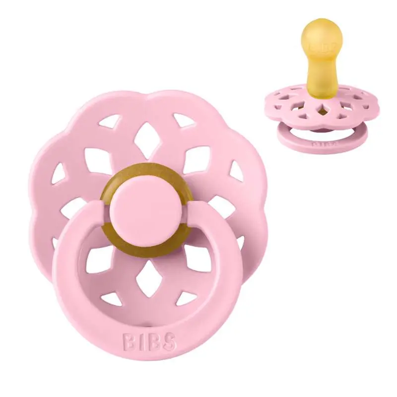 BIBS Rund Boheme Sut - Str. 2 - Naturgummi - Baby Pink