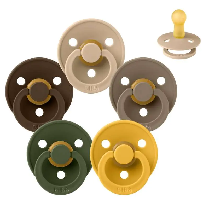 BIBS Rund Colour Sut - Sampak - 5 stk. - Str. 2 - Autumn Bliss
