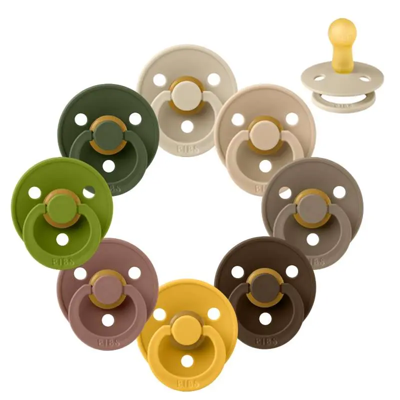 BIBS Rund Colour Sut - Sampak - 8 stk. - Str. 2 - Autumn Bliss