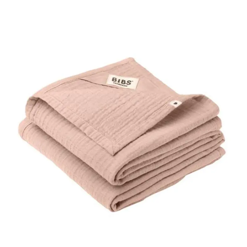 BIBS Sleep - Muslin Stofble i 2-Pak - 70x70 cm. - Blush