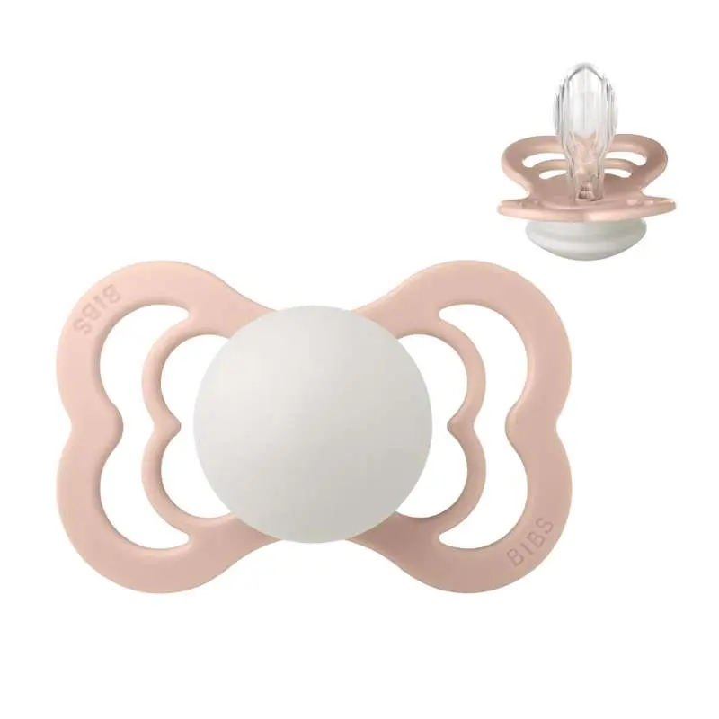 BIBS Symmetrisk Supreme Sut - Str. 2 - Silikone - GLOW - Blush
