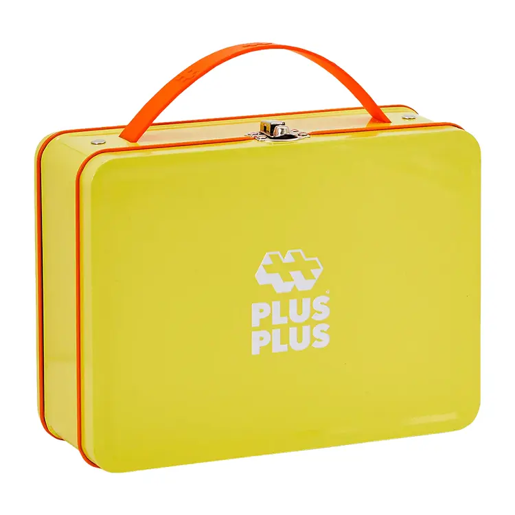 BIG Gul Metalkuffert 70 stk. | Plus-Plus