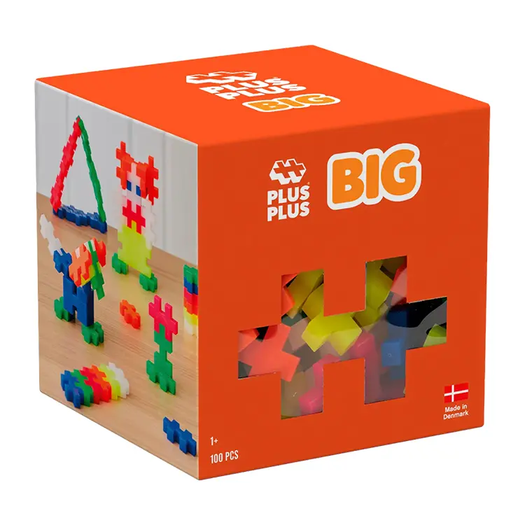 BIG Neon Farvemix 100 stk. | Plus-Plus