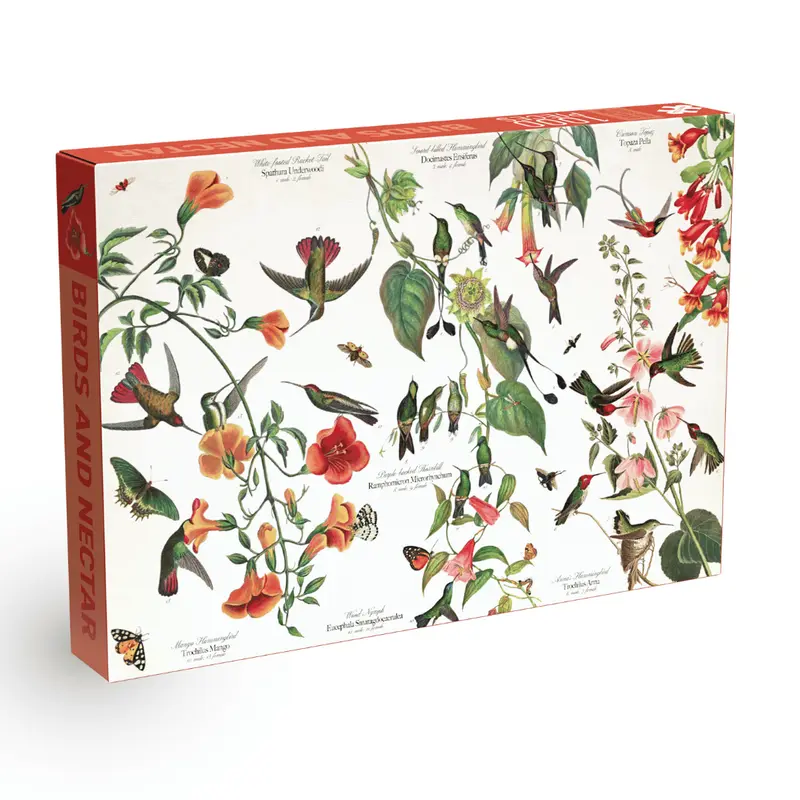 Birds and Nectar 1000 brikker vintage puslespil Penny Puzzle