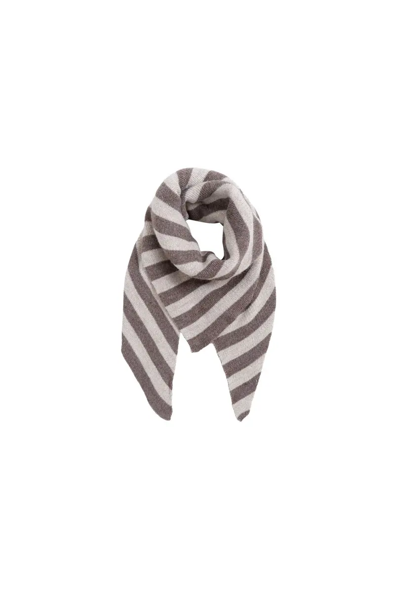 Black Colour - Bcbex Stripe Scarf 208440 - Nougat