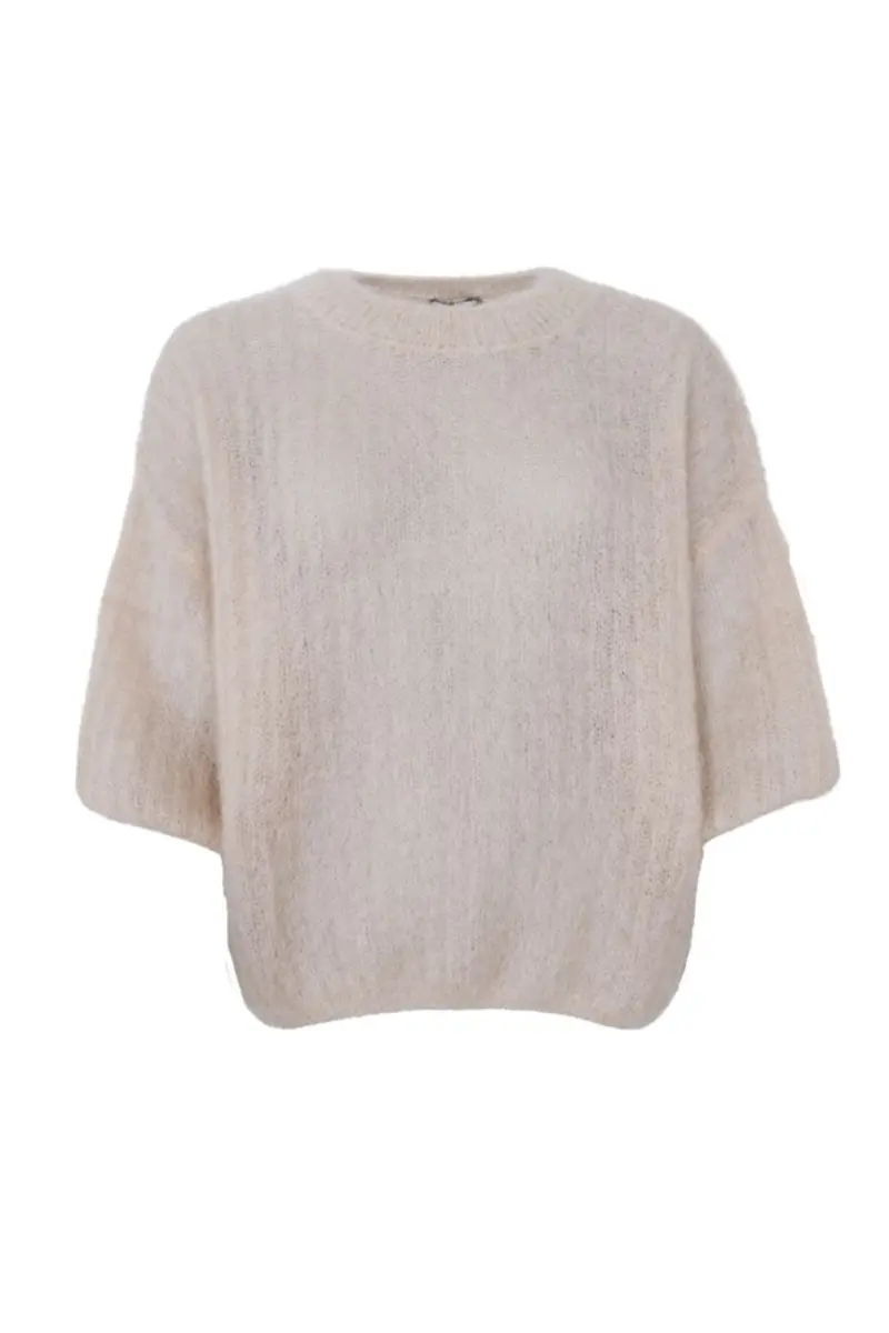 Black Colour - Bcbjoerk S/S Jumper 1260 - Latte